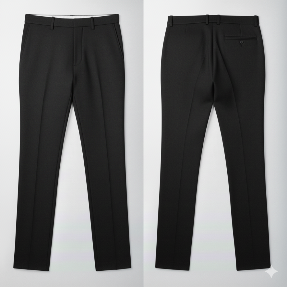 Black formal pants